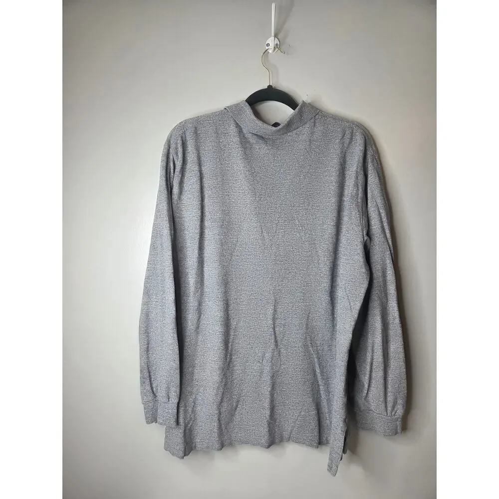 Polo Ralph Lauren Mens Size XL Gray Green Embroidary Pony Long Sleeve Polo Shirt